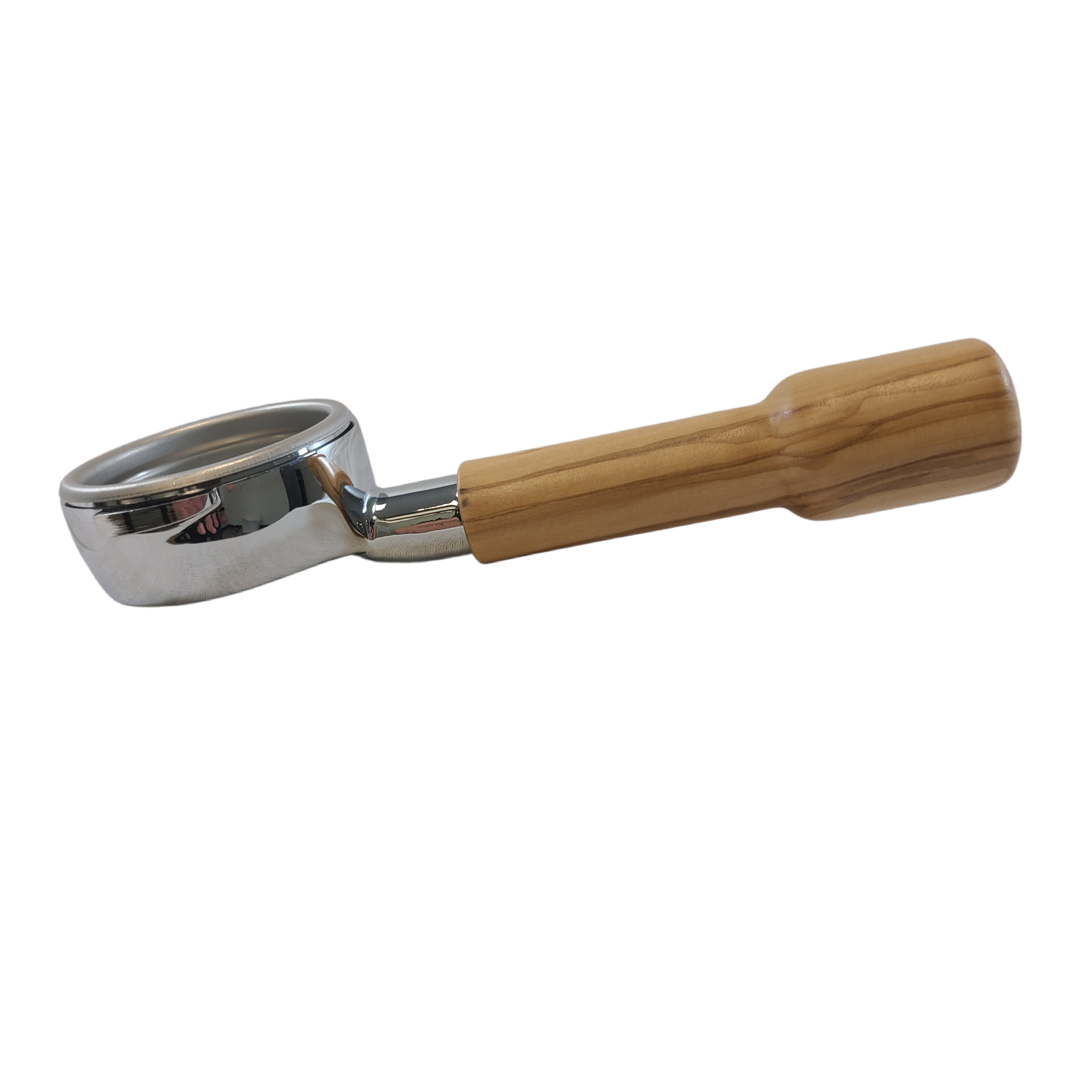 Bottomless Portafilter With Wood Handle (5.7mm) - Olive Wood — SKU SKU00533-001-E93005 - Image 2