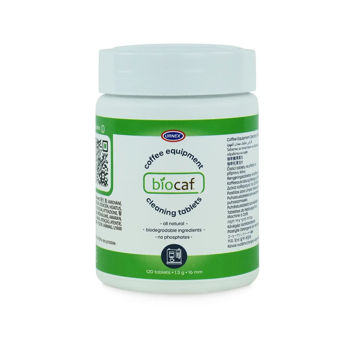 Urnex Biocaf Coffee Equipment Cleaning Tablets - 120 Tablets