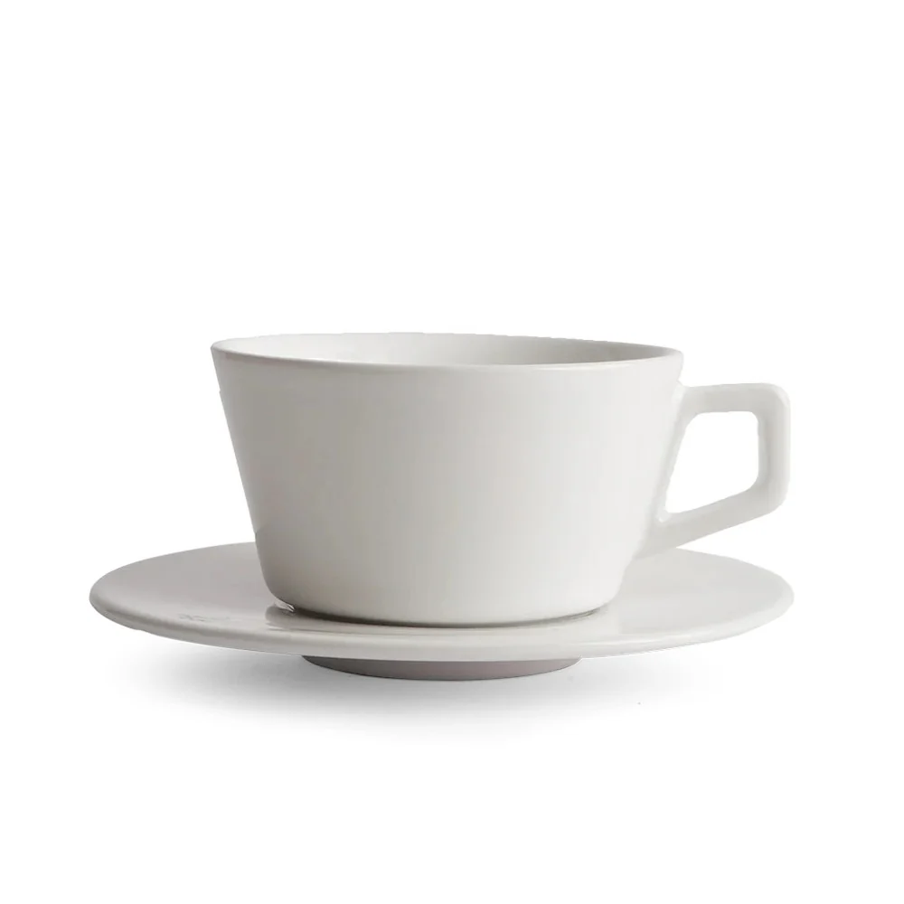 Coffee Addicts Created Co Angle Cappuccino Cup & Saucer (175ml, 6oz)