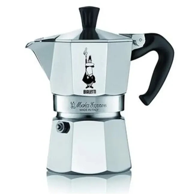 Bialetti Moka Express® Stovetop Espresso Maker - 3 cup (150ml) / Black