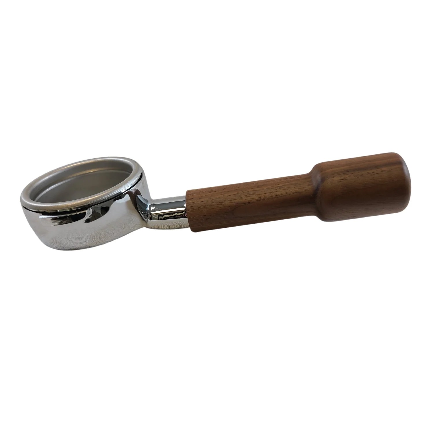 Bottomless Portafilter With Wood Handle (5.7mm) - Olive Wood — SKU SKU00533-001-E93005