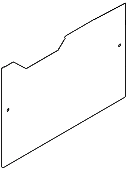 Rancilio Silvia Back-splash Panel Moulding (V3) (Special Order)