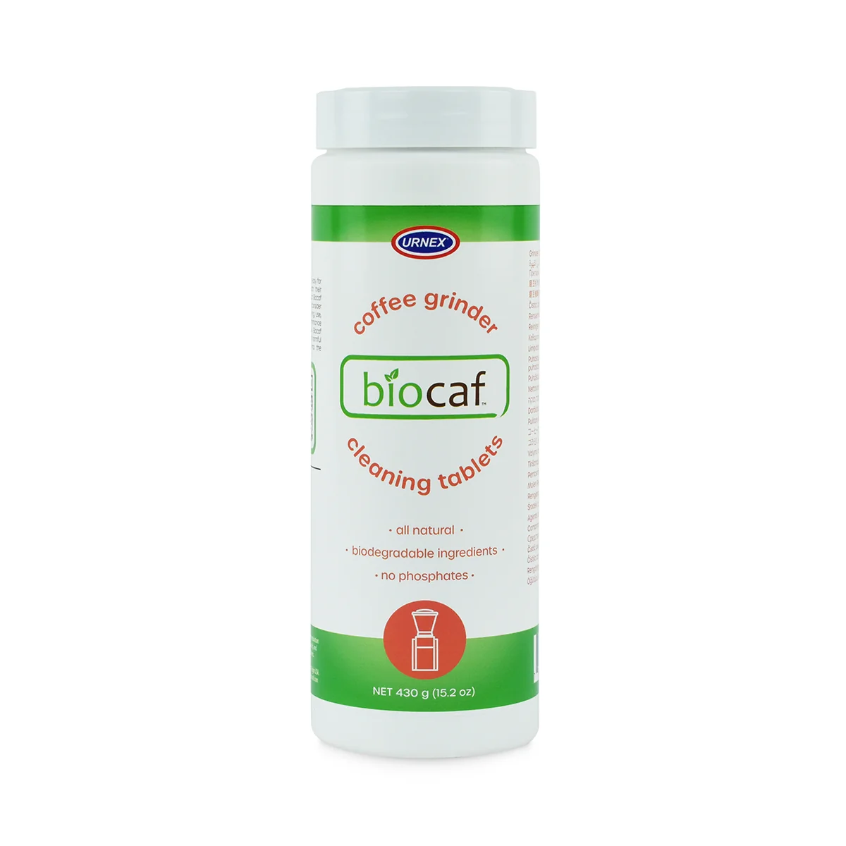 Urnex Biocaf Coffee Grinder Cleaning Tablets