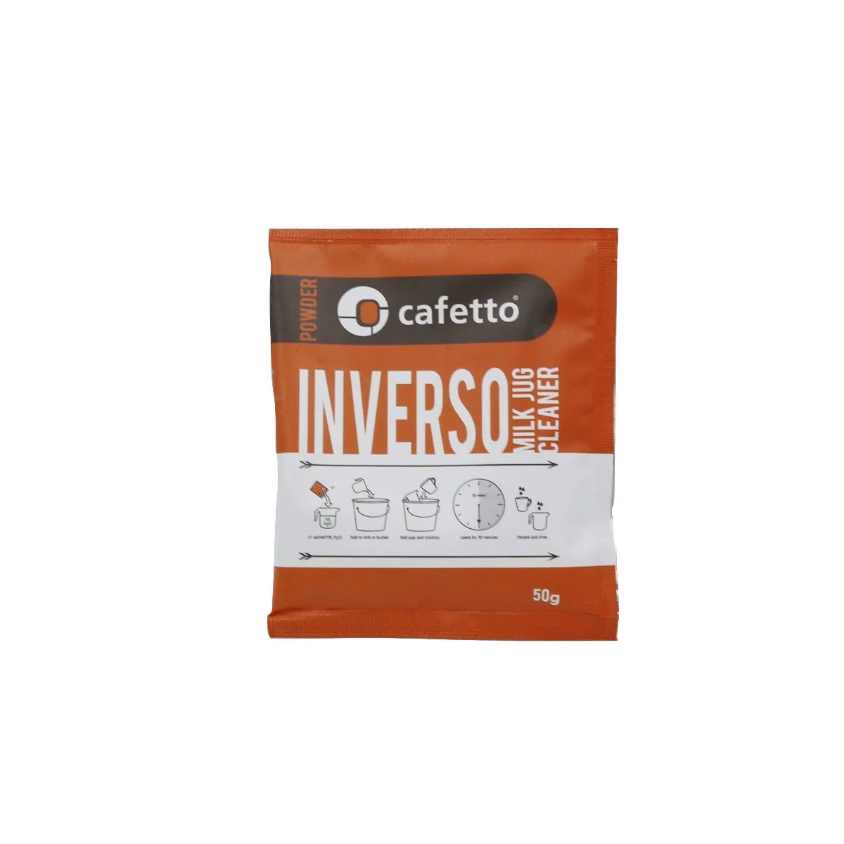 Cafetto Inverso Milk Jug & Crockery Cleaner Sachet (3x50g) - Image 2