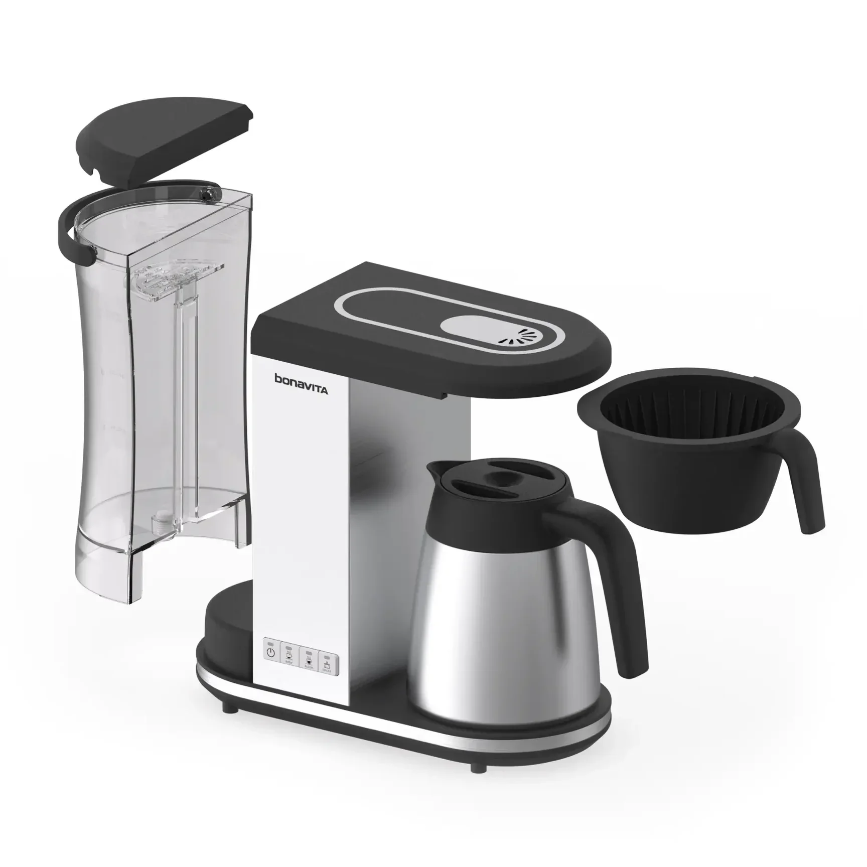 Bonavita Enthusiast 8-Cup Drip Coffee Brewer with Thermal Carafe - Matte Black - Image 2